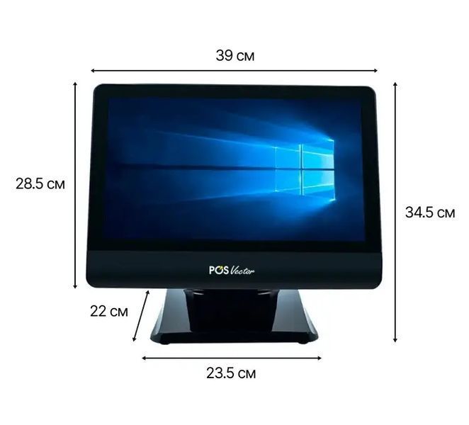Бюджетний потужний POS-термінал POS Vector Agnes 15,6&rdquo;, 4/64 ГБ. Сенсорний Windows ПОС термінал GL-U2 фото