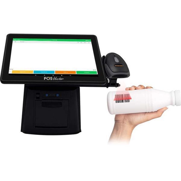 Комплексная касса 5-в-1 SHIVA POS Android 11 для магазина и торговли. POS-терминал + принтер чеков + сканер штрихкодов + держатель + ПО SHIVA-A фото