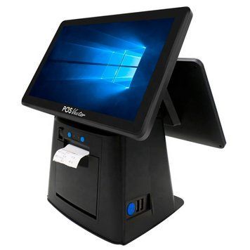 Сенсорный POS-терминал POS Vector Selena 11,6&rdquo; 3-в-1 с двумя экранами и встроенным принтером чеков. ПОС терминал на Windows 8/128 ГБ PS-099W-2-scrn фото